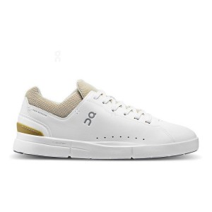 Zapatillas On Cloud THE ROGER Advantage Hombre Blancas Doradas | EC_ON8238