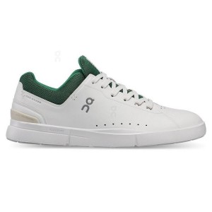 Zapatillas On Cloud THE ROGER Advantage Hombre Blancas Verde | EC_ON8540