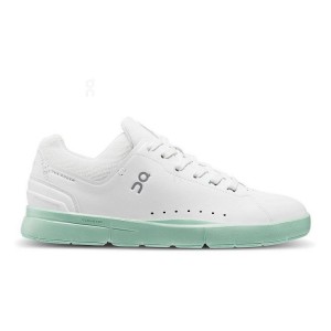 Zapatillas On Cloud THE ROGER Advantage Mujer Blancas Turquesa | EC_ON8130