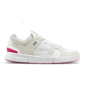 Zapatillas On Cloud THE ROGER Clubhouse Mujer Blancas Rojas | EC_ON8591
