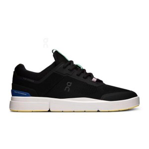 Zapatillas On Cloud THE ROGER Spin Hombre Negras Azules | EC_ON8522