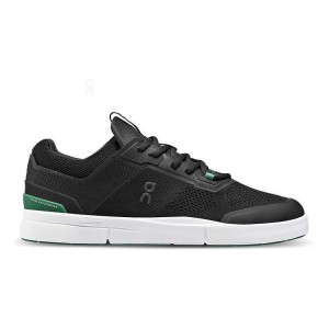 Zapatillas On Cloud THE ROGER Spin Hombre Negras Verde | EC_ON8263