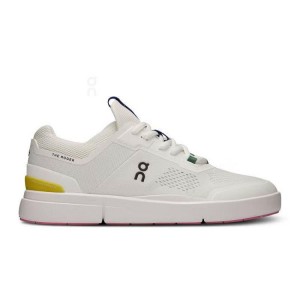 Zapatillas On Cloud THE ROGER Spin Mujer Blancas Amarillo | EC_ON8739