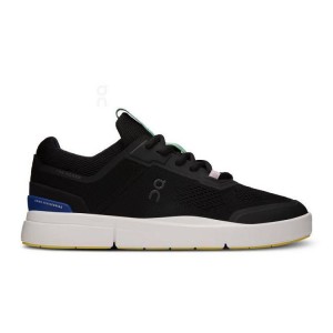 Zapatillas On Cloud THE ROGER Spin Mujer Negras Azules | EC_ON9016
