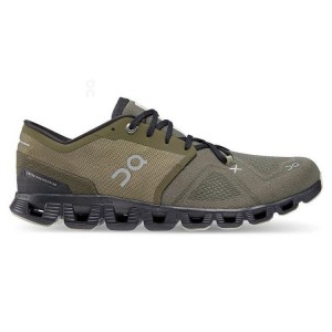 Zapatillas Running On Cloud Cloud X 3 Hombre Verde Oliva | EC_ON9038