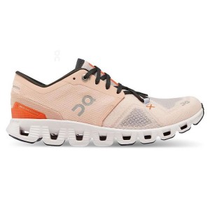 Zapatillas Running On Cloud Cloud X 3 Mujer Rosas | EC_ON8380