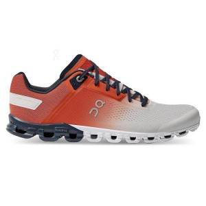 Zapatillas Running On Cloud Cloudflow Hombre Rojas Plateadas | EC_ON9102