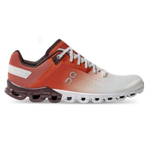 Zapatillas Running On Cloud Cloudflow Mujer Rojas Blancas | EC_ON8107