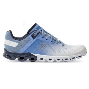 Zapatillas Running On Cloud Cloudflow Mujer Blancas Azules | EC_ON8582