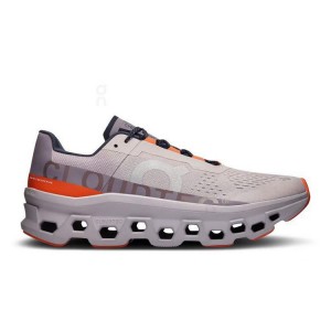 Zapatillas Running On Cloud Cloudmonster Hombre Gris Rojas | EC_ON8682