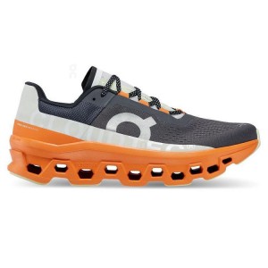 Zapatillas Running On Cloud Cloudmonster Hombre Gris Naranjas | EC_ON8449