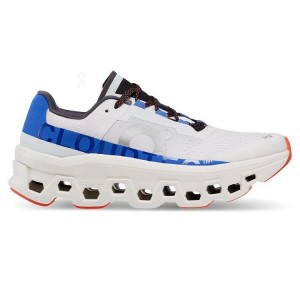 Zapatillas Running On Cloud Cloudmonster Mujer Blancas Azules | EC_ON8576