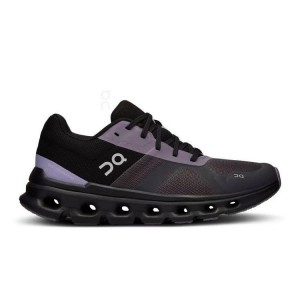 Zapatillas Running On Cloud Cloudrunner Mujer Negras Moradas | EC_ON9041