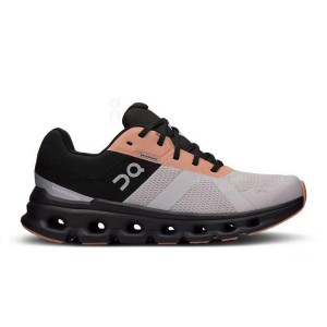 Zapatillas Running On Cloud Cloudrunner Waterproof Mujer Negras Gris | EC_ON8348