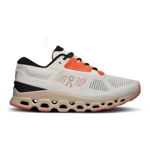 Zapatillas Running On Cloud Cloudstratus 3 Mujer Beige | EC_ON8487