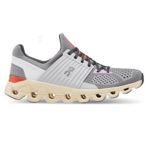Zapatillas Running On Cloud Cloudswift Mujer Gris Beige | EC_ON8100