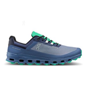 Zapatillas Trail Running On Cloud Cloudvista Waterproof Hombre Azules | EC_ON8630