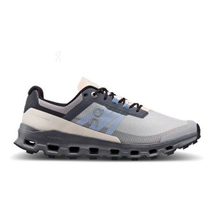 Zapatillas Trail Running On Cloud Cloudvista Mujer Gris Rosas | EC_ON8373