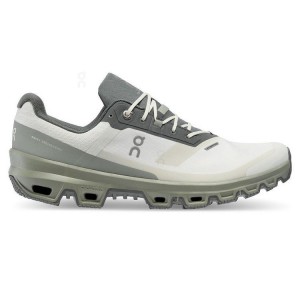 Zapatillas de Senderismo On Cloud Cloudventure Waterproof Hombre Blancas Verde Oliva | EC_ON8756