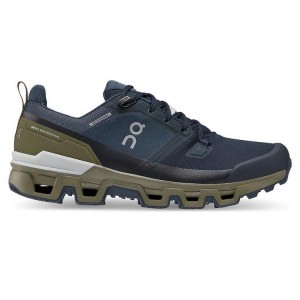 Zapatillas de Senderismo On Cloud Cloudwander Waterproof Hombre Azul Marino | EC_ON8009