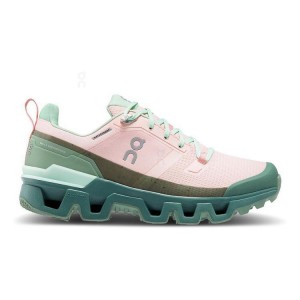 Zapatillas de Senderismo On Cloud Cloudwander Waterproof Mujer Rosas Verde | EC_ON8304