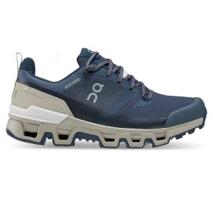 Zapatillas de Senderismo On Cloud Cloudwander Waterproof Mujer Azul Marino | EC_ON8151